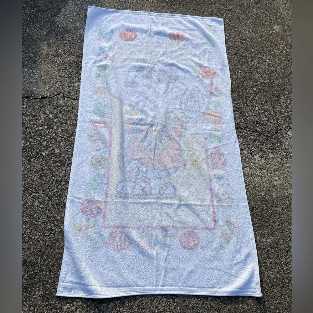 Vintage Snoopy Beach Towel Joe Cool 1998